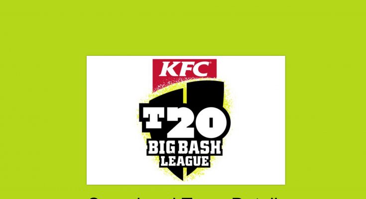 Big Bash League 2020 Squads & Player List