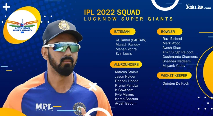 Lucknow Supergiants Squad 2022