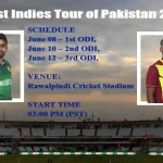 West Indies Tour of Pakistan ODI 2022