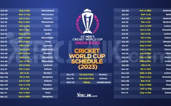 ODI World Cup Schedule 2023
