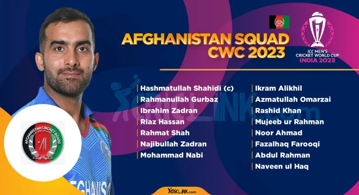 Afghanistan 2023 World Cup Squad