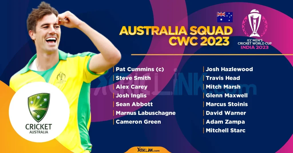 Australia 2023 World Cup Squad