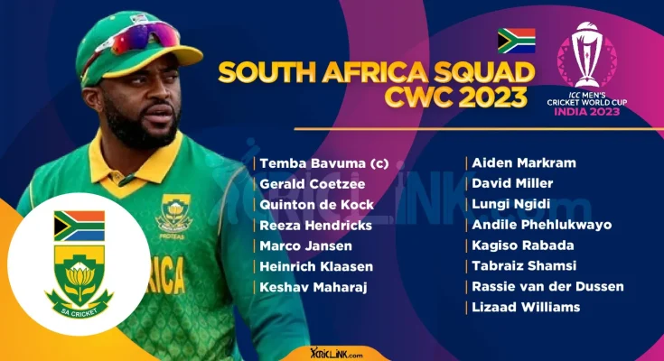 South Africa World Cup Squad 2023