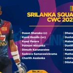 Sri Lanka 2023 World Cup Squad
